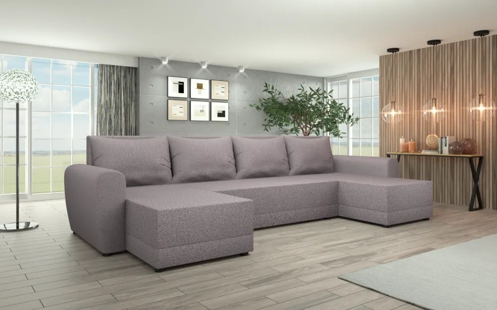 Univerzális ülőgarnitúra, szürkésbézs Taupe, DAKAR NEW U