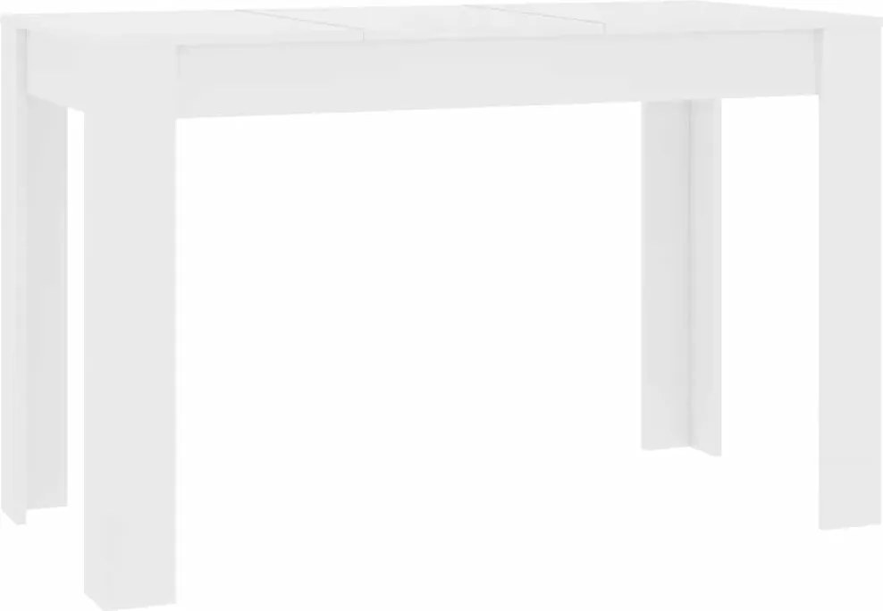 vidaXL fehér szerelt fa étkezőasztal 120 x 60 x 76 cm