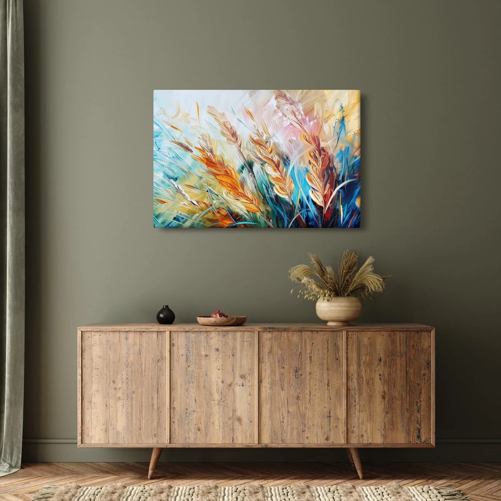 Kép - Búza, absztrakció (90x60 cm)