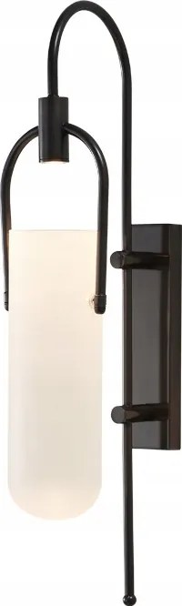 Balde Led fali lámpa 65 cm Fekete Fém Üveg