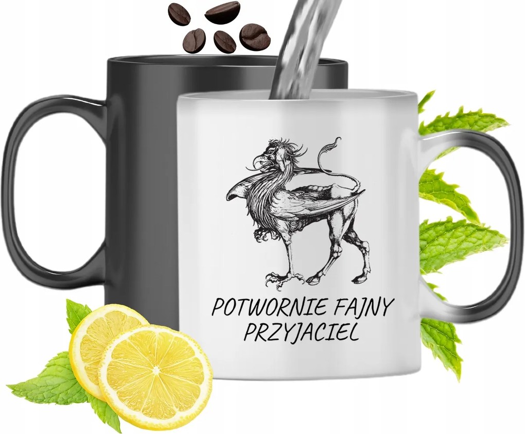 Mágikus Bögre Barátoknak Színváltós Nyomtatott Fotóval