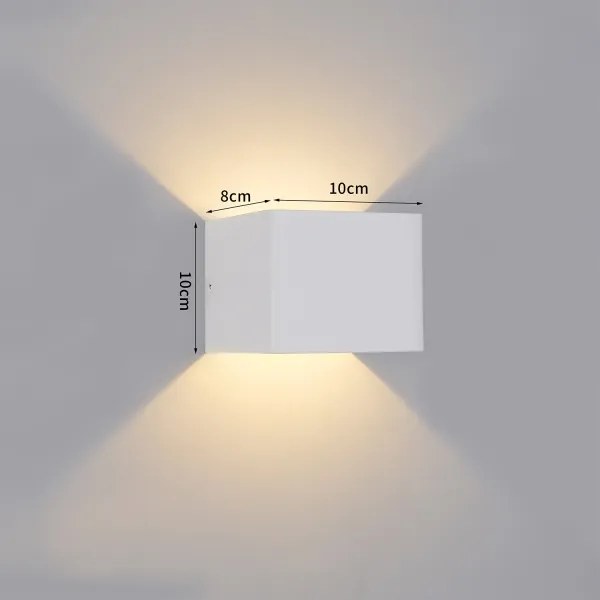 Brilagi - DONNANI kültéri LED fali lámpa, 5 W, 230 V, 10 cm, fehér, IP44