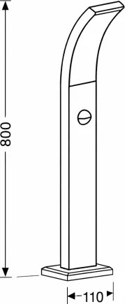 Brilagi - LED Kültéri lámpa érzékelővel ARCELO LED/9W/230V 50 cm IP44