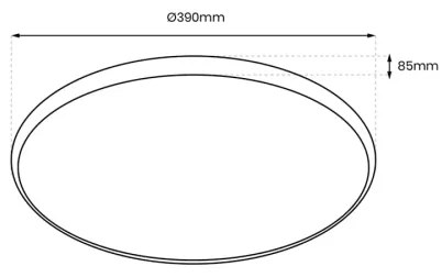 LED RGB Dimmelhető mennyezeti lámpa RINGO LED/36W/230V + távirányítás