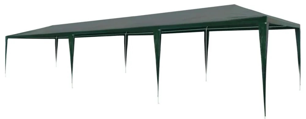 zöld PE rendezvénysátor 3 x 9 m