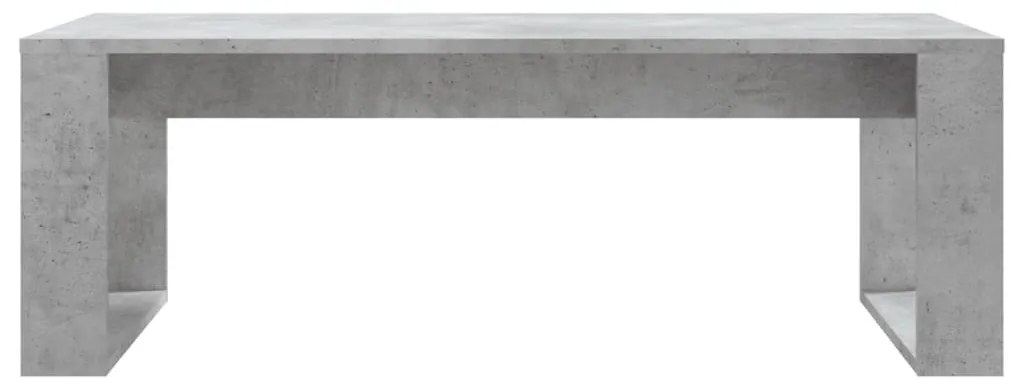 Betonszürke szerelt fa dohányzóasztal 102x50x35 cm