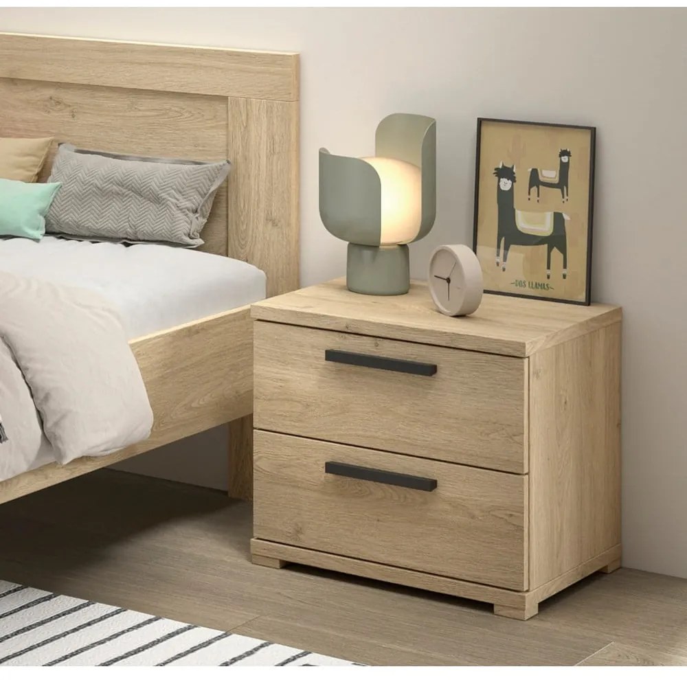 Natúr színű gyerek éjjeliszekrény Sam – Vipack