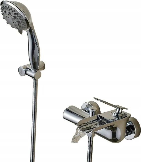 Zuhany Szett Csaptelep Kifolyócső Króm