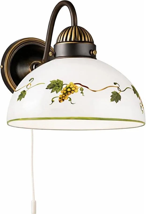 Kolarz 731.61.122 - Fali lámpa NONNA 1xE27/75W/230V szőlők