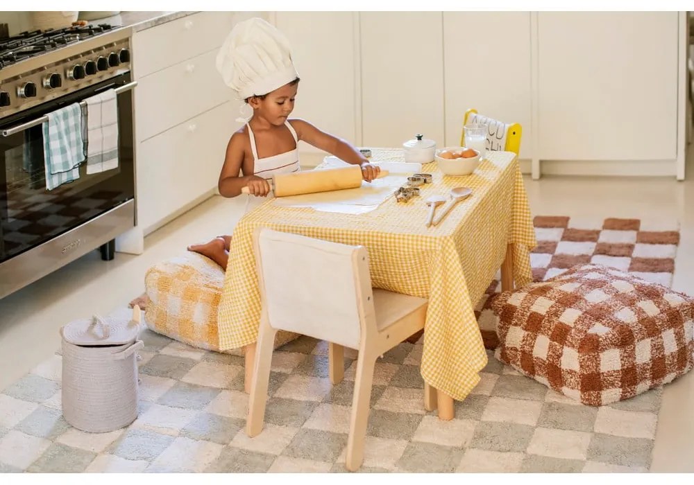 Barna gyerek puff Vichy Toffee – Lorena Canals