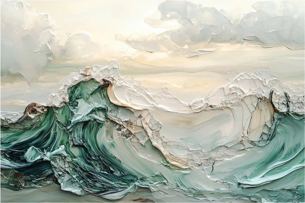 Kép - 3D tengeri absztrakció (90x60 cm)