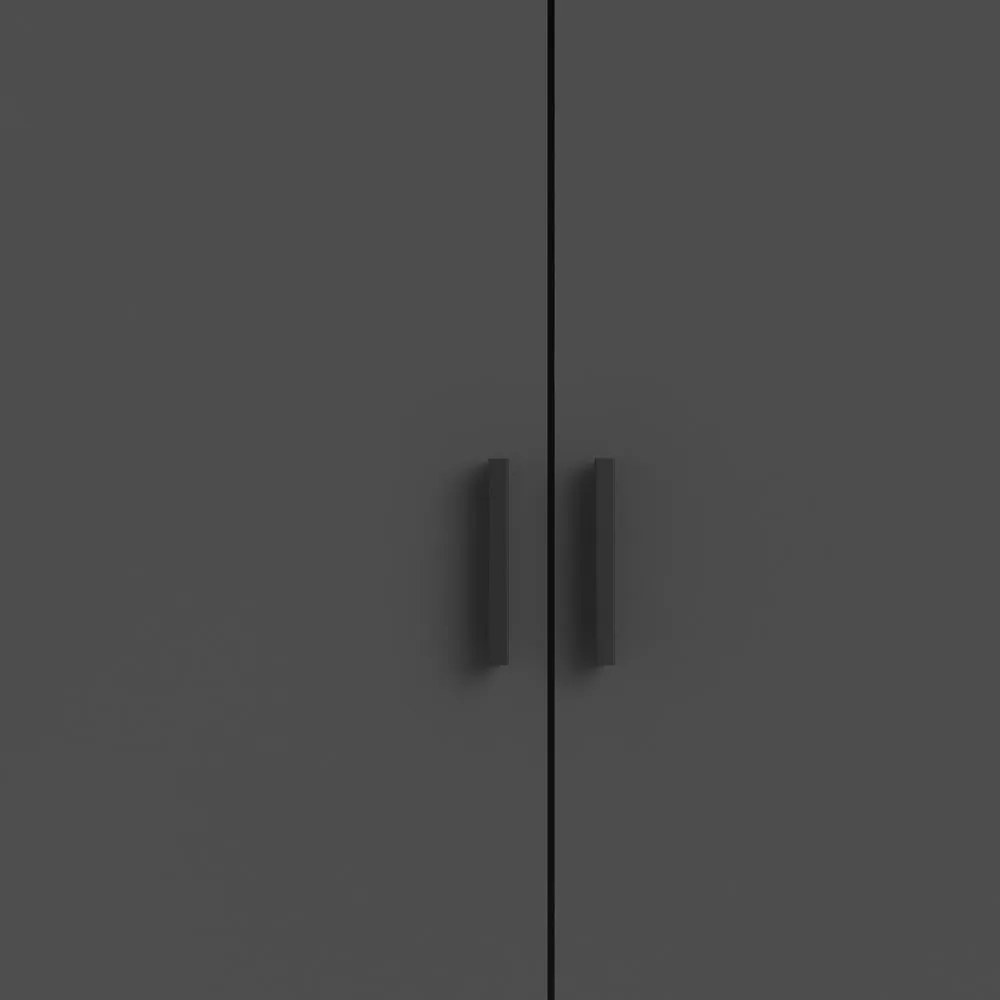 Sötétszürke ruhásszekrény 147x200 cm Sprint – Tvilum