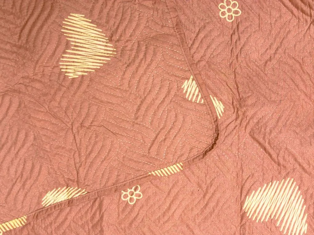 Ágytakaró ORANGE HEART, rózsaszín Méret: 170 x 210 cm