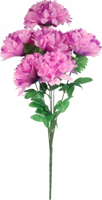 Csokor 6 Krizantém 72 CM Lila Dekoráció Temető Sír Dekoráció