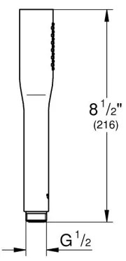 GROHE 27400000 - Kézi zuhany EUPHORIA COSMOPOLITAN Stick 216 mm fényes króm