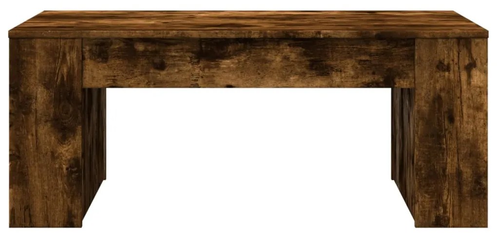 Füstös tölgy színű szerelt fa dohányzóasztal 102 x 55 x 42 cm