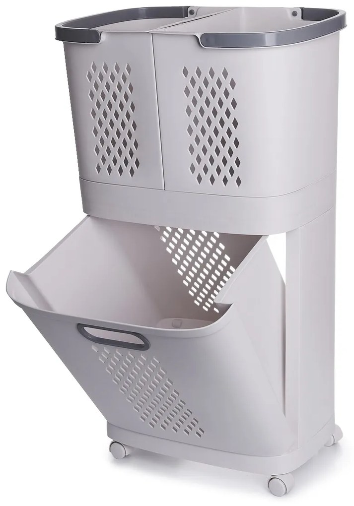 4Home HANDY univerzális tároló kosarak kerekeken, 2 emeletes