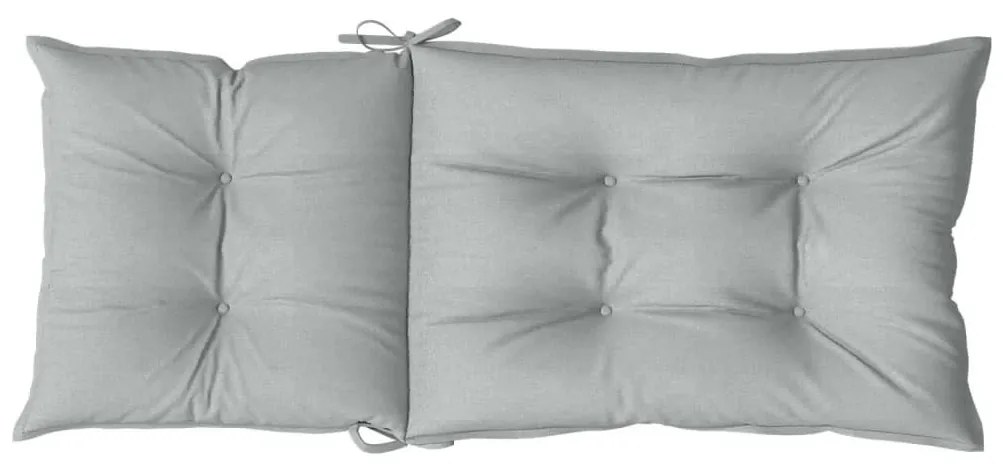 2 db világosszürke szövet magas háttámlájú székpárna 120x50x7cm