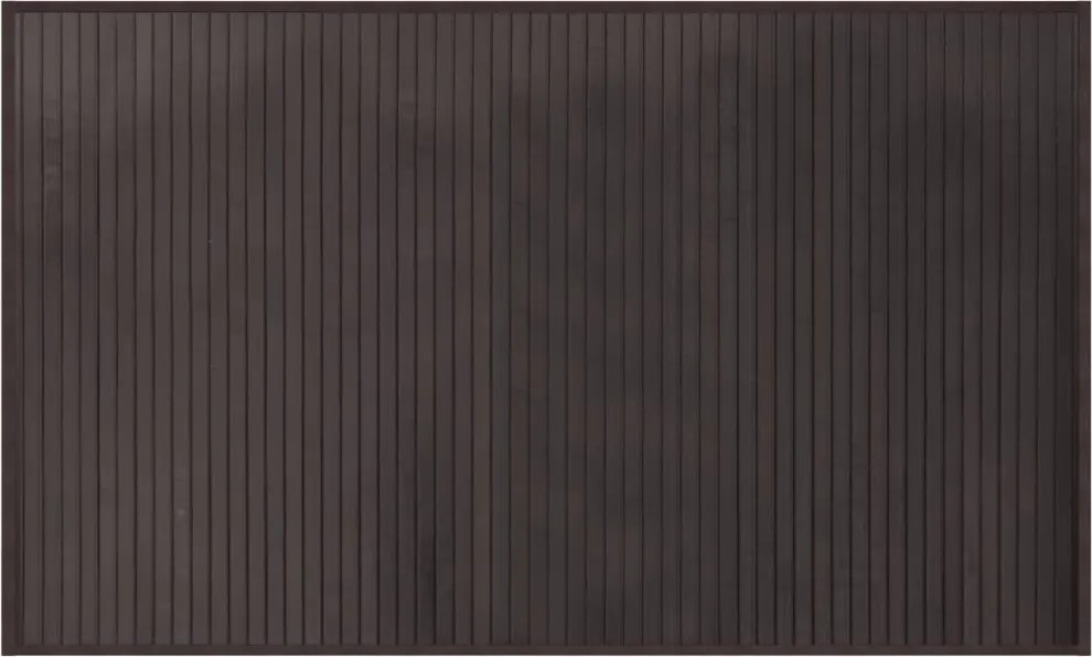 vidaXL négyszögletű sötétbarna bambusz szőnyeg 60 x 100 cm