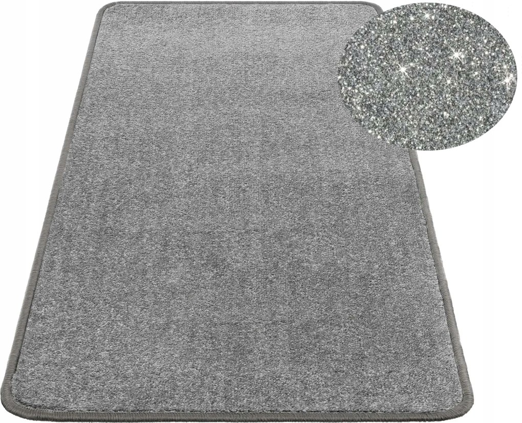 Gloss Szőnyeg 250X300 Szürke+ezüst Szál Fényes