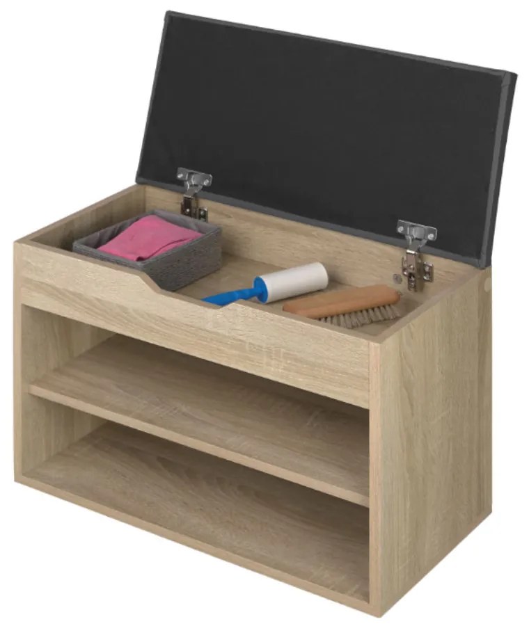 Intenso cipőpad / cipőtároló - 60 cm (sonoma tölgy)