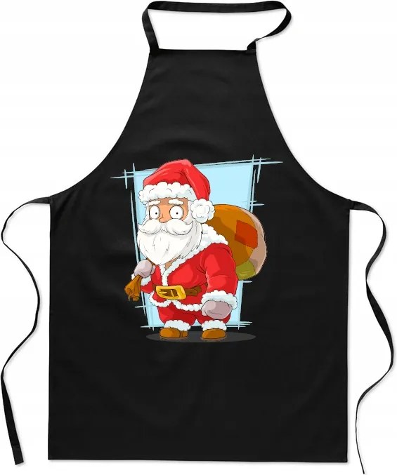 Konyhai kötény nyomtatás Mikulás Ajándékok Karácsonyi ajándék