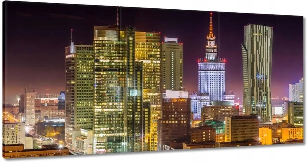 Festmények 120x60 Város éjszaka