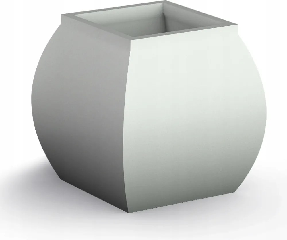 Mars kerti nagy virágtartó 51x46 cm, fagyálló, felső része fehér