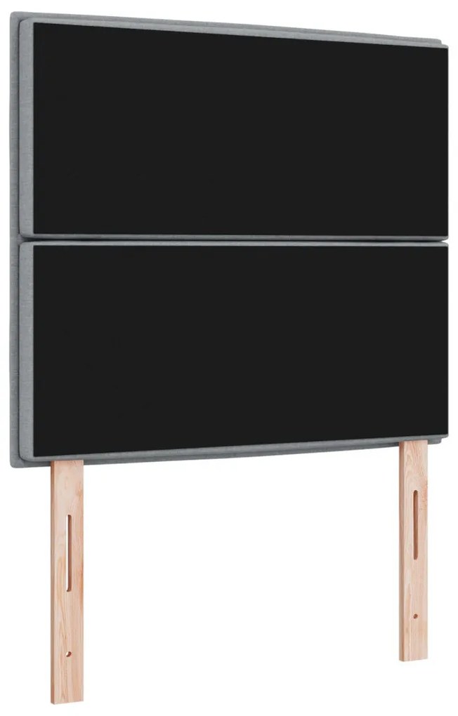 Fejtámla Csíkos Design Világosszürke 80 cm Szövet