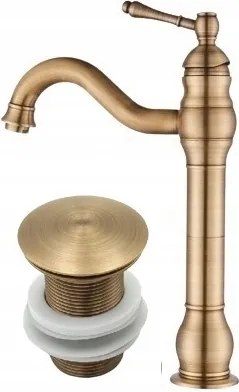 Old Retro mosdó csaptelep, sárgaréz