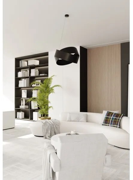 Csillár zsinóron VIENO 3xE27/15W/230V fekete