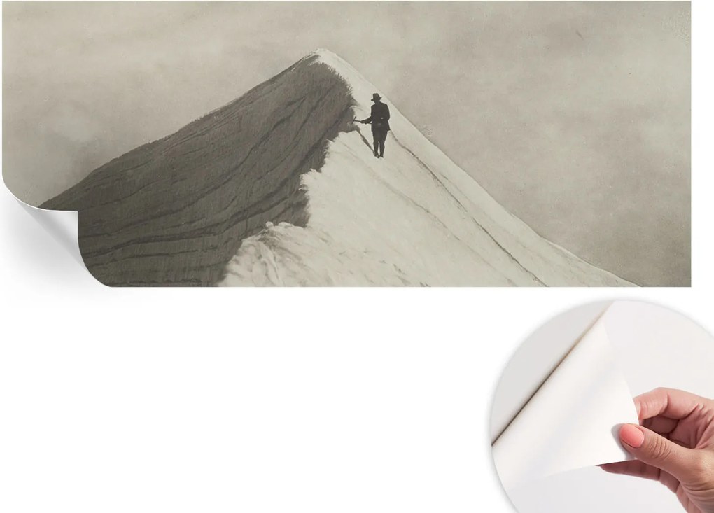 Öntapadós Fali Fotótapéta Hálószobába Magányos hegymászó 250x104 cm