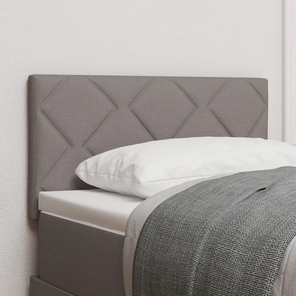 LED Fejtámla Gyémánt Blokk Design Taupe 80 cm Szövet