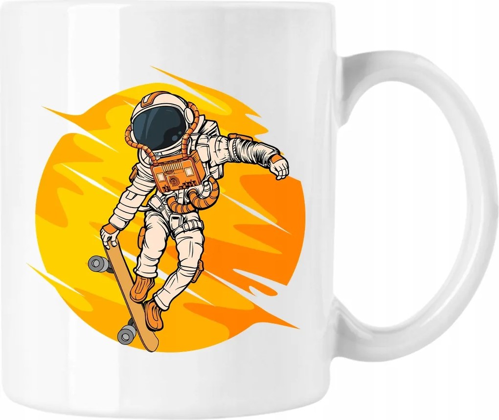 Űrhajós Bögre Gördeszkán Fehér 330ml