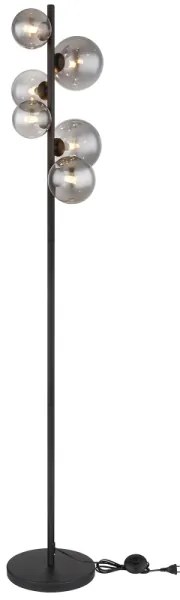 Globo 56133-6S - LED Állólámpa RIHA 6xG9/3,5W/230V füstös/fekete