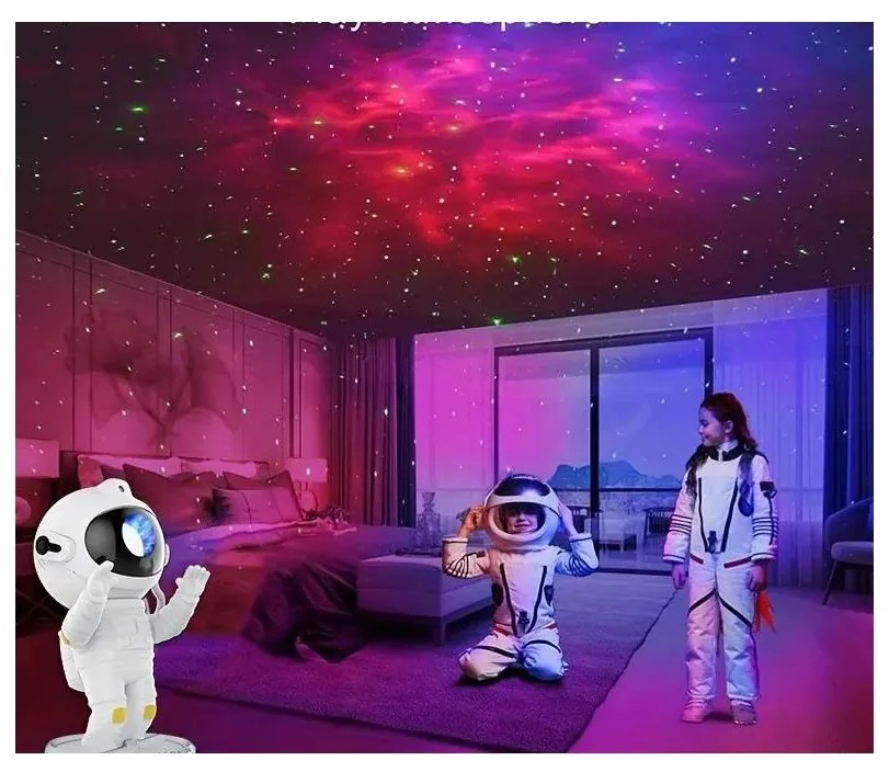 Izoxis Űrhajós csillag projektor távirányítóval