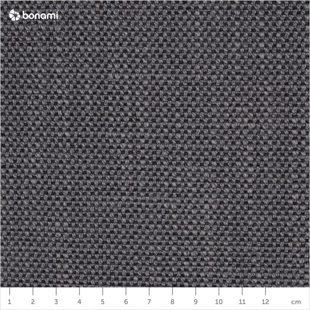 Sötétszürke kárpitozott ágyneműtartós franciaágy ágyráccsal 180x200 cm Atesio – Meise Möbel