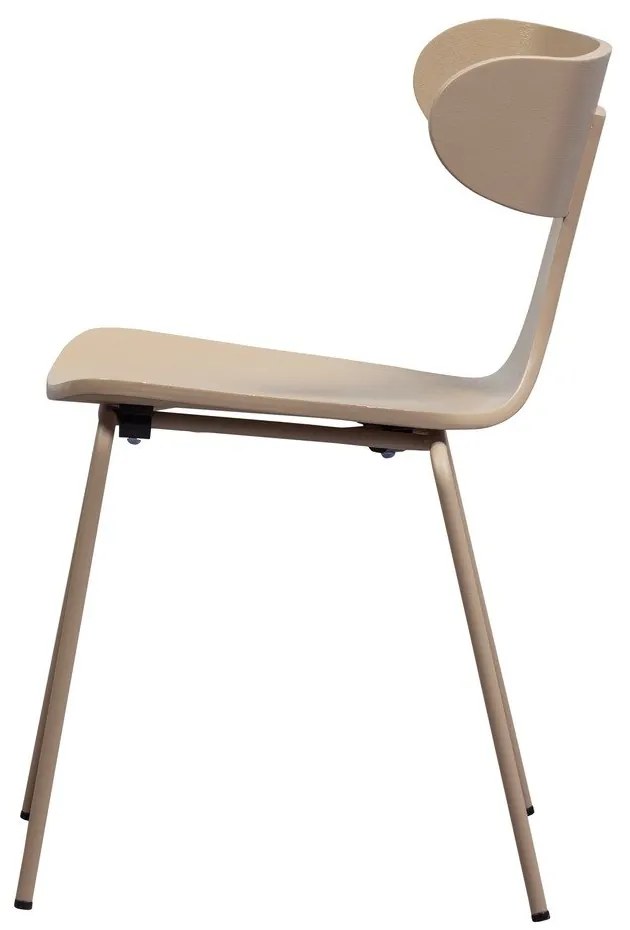 Natúr színű rakásolható étkezőszék kőrisfa dekorral Form – WOOOD