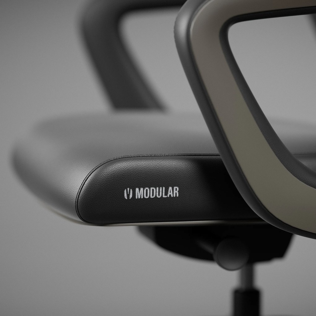 Irodai szék fekete, műbőr: Diablo V-Modular