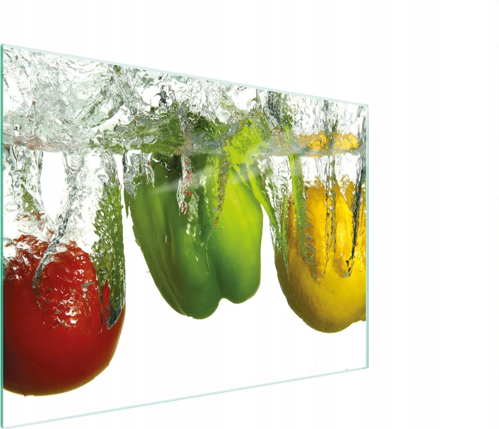 Üveg Vágódeszka 30x22 Paprika Edzett Üveg