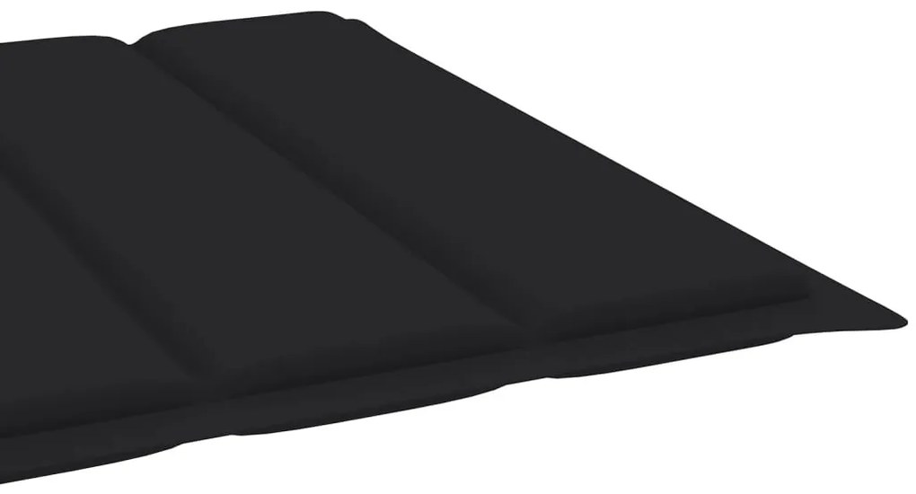 Tömör akácfa kerti napozóágy párnával