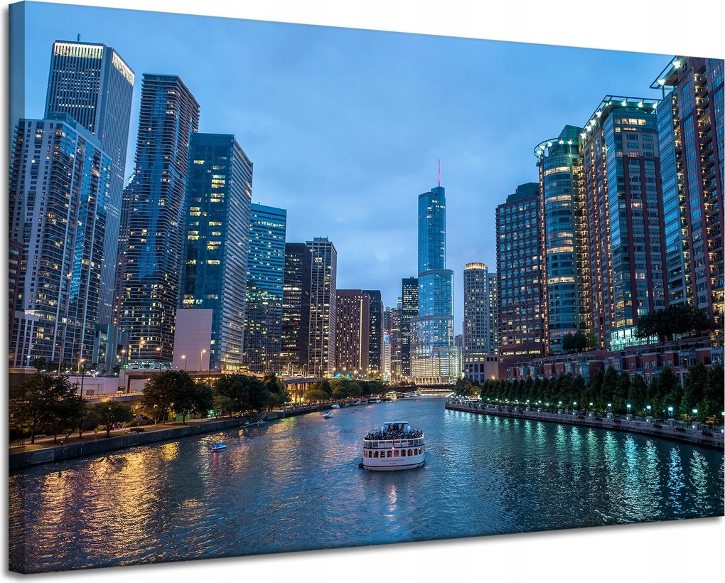 Vászonkép Chicago építészet 120X80 cm