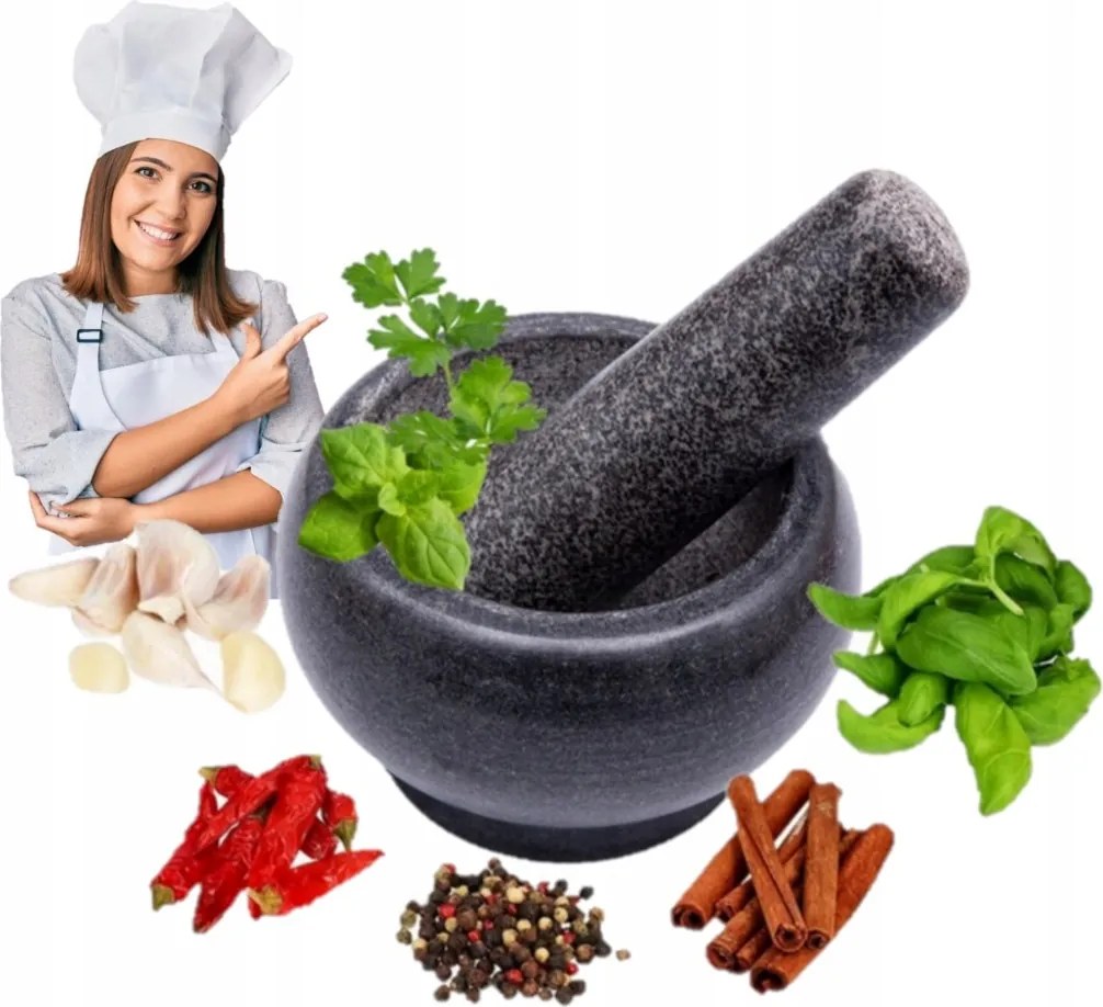 Gránit Kő Konyhai Mozsár Fűszerekhez