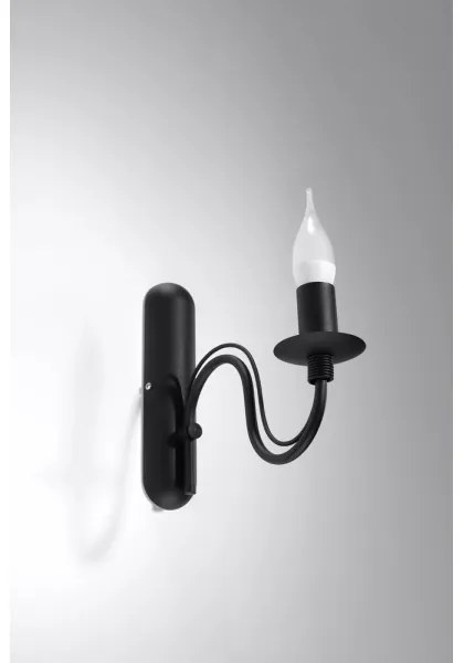 Fali lámpa MINERWA 1xE14/40W/230V fekete