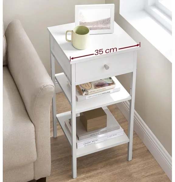 ARIN fehér éjjeliszekrény