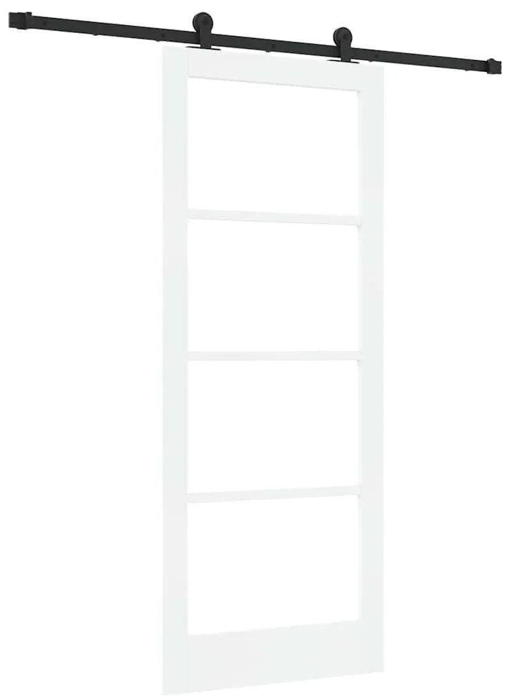 Csúszóajtó ORKDAL Fehér 83 x 202 cm Fa és fém