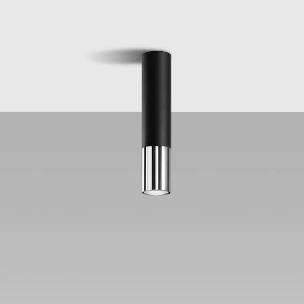 Sollux SL.0939 -Spotlámpa LOOPEZ 1xGU10/10W/230V fekete/króm