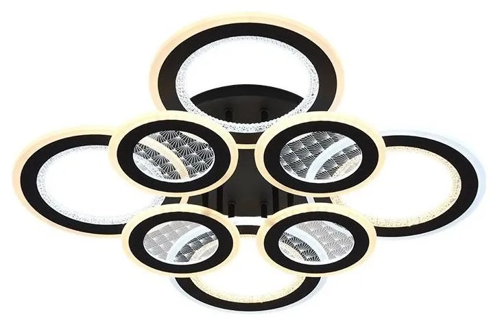 LED Dimmelhető felületre szerelhető csillár LED/200W/230V 3000-6500K + távirányítás