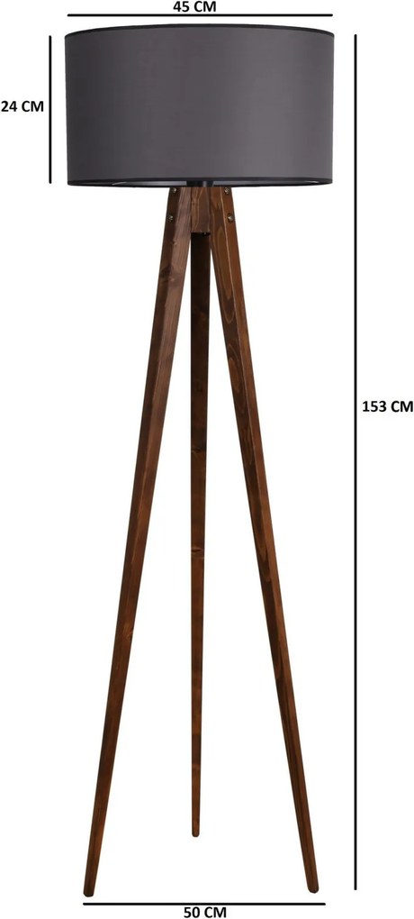 Fa állólámpa, Ø45 cm – TR534LUN2186