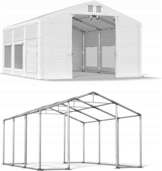 Garázs sátor 5x6m [3m] Acél Das 560 W